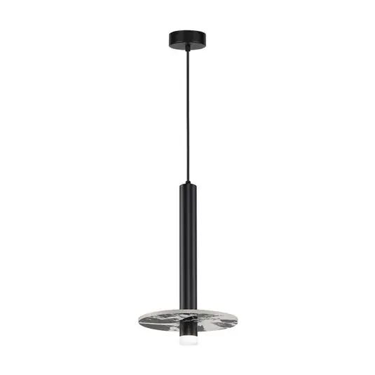 Ajánlat Leandros LED lógó lámpa, fekete, Ø 40 cm, műkő/fém