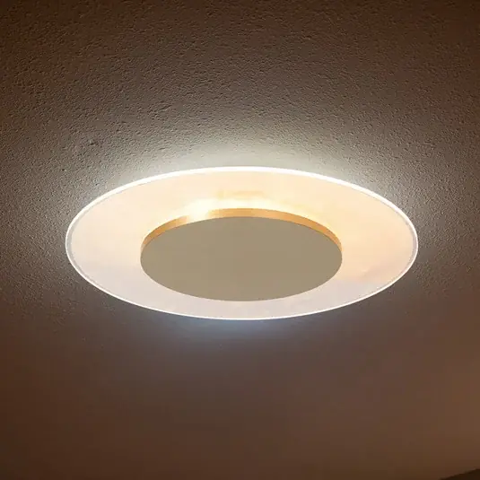 Olcsóbb LED mennyezeti világítás Lido, arany színű, Ø 36 cm