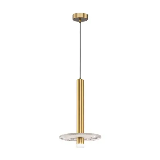 Ajánlat LED lógó lámpa Leandros arany színű Ø 40 cm műkő/fém