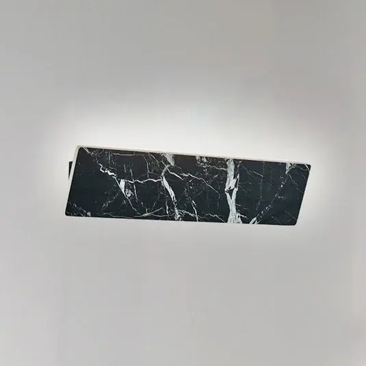 LED fali lámpa Selena, szélesség 40 cm, fekete, műkő Outlet
