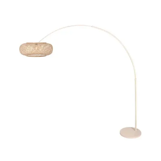 Ív világítás Sparkled Light, krém, bambusz, E27 Prémium