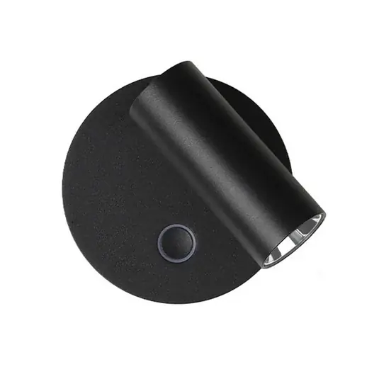 Alacsony ár LED fali lámpa Tara, fekete, Ø 9 cm, fém