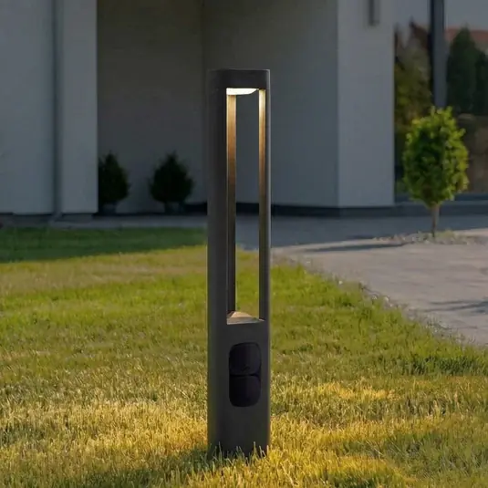 Szuper akció Lucande LED ösvény világítás Pirron, magasság 80 cm, aljzat, IP54