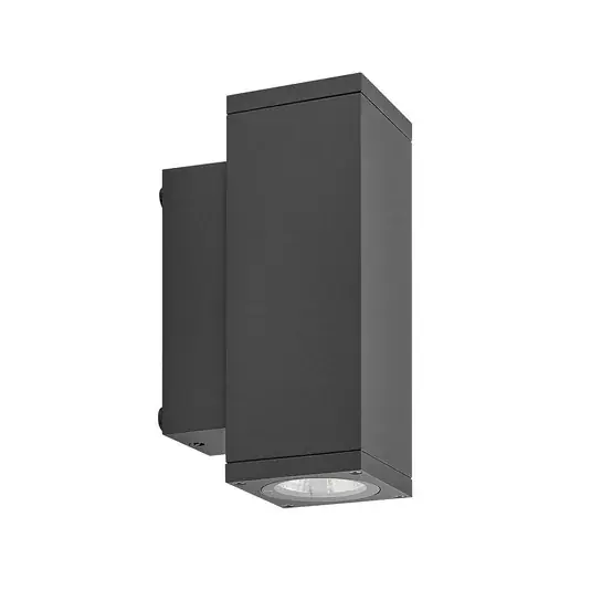Szuper akció LED kültéri falilámpa ShoreLine Pro Square up/down, sötét szürke