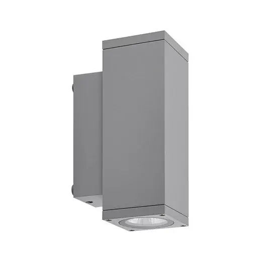 Szuper ajánlat LED kültéri falilámpa ShoreLine Pro Square up/down, világosszürke