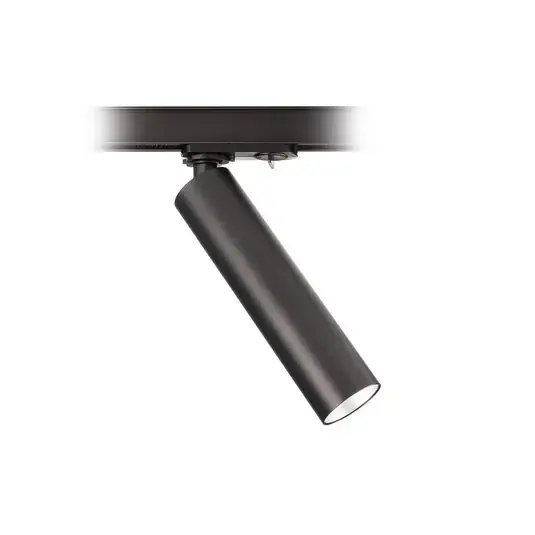 Expressz szállítás LED sín spotlámpa Slim 1 fázisú, fekete, alumínium, 5 W, 2700 K