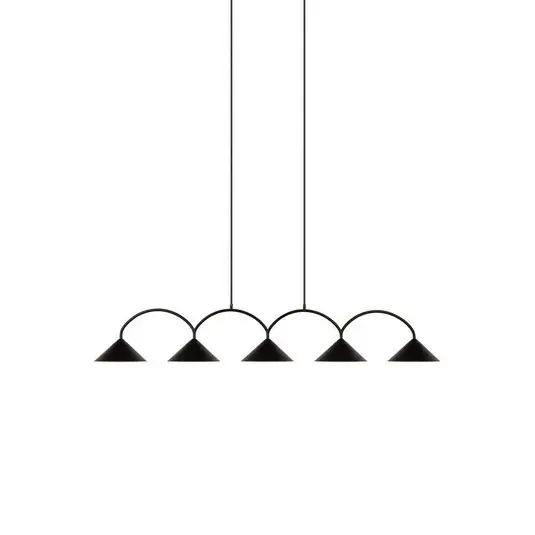 Globen Lighting lógó lámpa CURVE 5, fekete, 5 izzós, 165 cm Szuper ajánlat