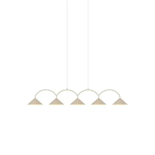 Vásárlói kedvenc Globen Lighting lógó lámpa CURVE 5, bézs, 5 izzós, 165 cm
