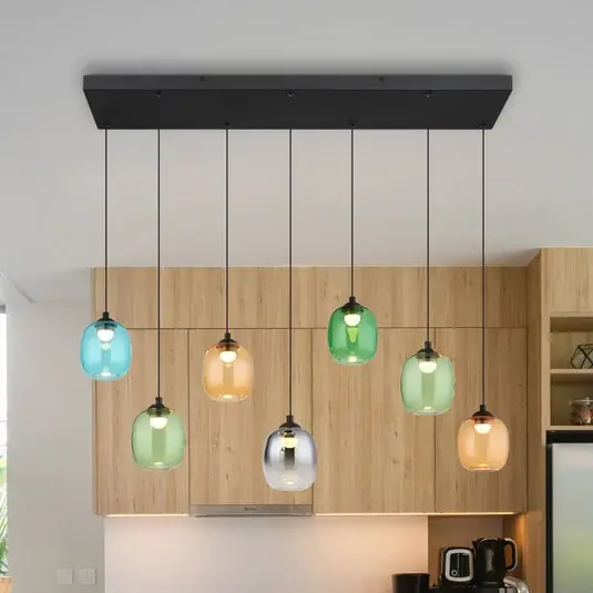 LED lógó világítás Minara, 7 izzós, hossza 102 cm, színes, üveg Legnépszerűbb