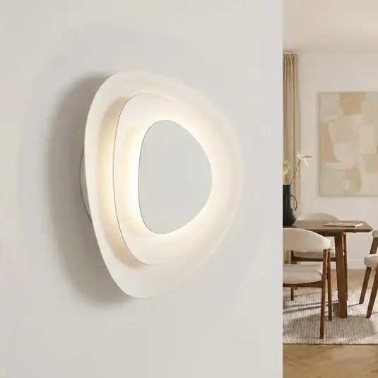 Bestseller Lindby Delar LED fali világítás, fehér, 25 x 25 cm, dimmelhető
