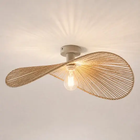 Lindby Valdorin mennyezeti világítás, bézs, 75 cm × 50 cm, papír Vedd meg online