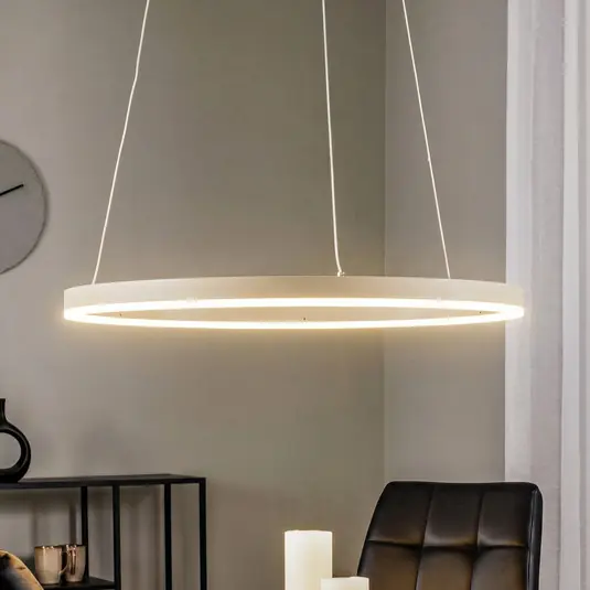 Legnépszerűbb Arcchio Albiona LED lógó világítás, bézs, 1 gyűrű, Ø 60 cm