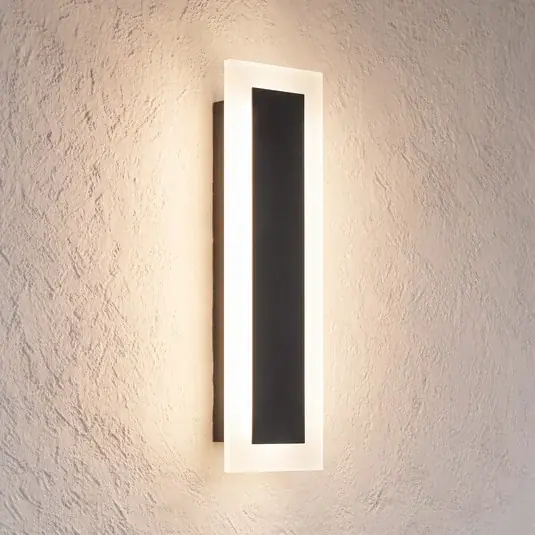 Alacsony ár LED kültéri fali világítás Wow, fekete/fehér, fém, IP54, CCT