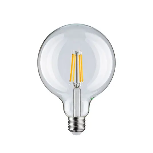 Újdonság Paulmann LED-gömb lámpa, izzószálas, E27, G125, 9 W, 2700 K, átlátszó,