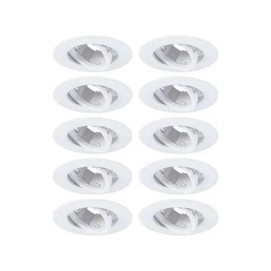 Süllyesztett spotlámpa 92115, fehér, Ø 9 cm, 30°-os dimmelhető, 10 db-os szett, Azonnal elérhető