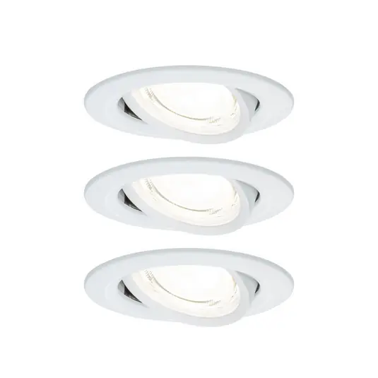 Paulmann LED 3 darabos Nova Coin matt fehér, kerek, forgatható, 4000 K Ajánlat