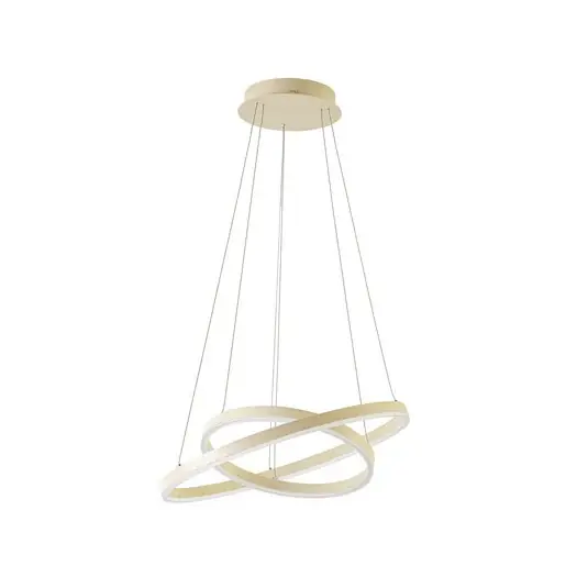 Arcchio Albiona LED lógó világítás, bézs, 2 gyűrű, Ø 60 cm Bestseller