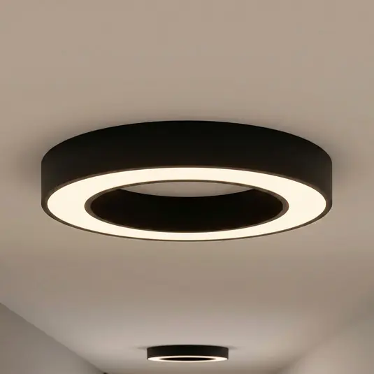 Arcchio Sharelyn LED mennyezeti világítás, 60 cm átmérőjű, fekete, dimmelhető Akciós ár