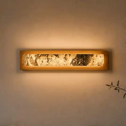 Chile L LED fali világítás, tölgy/színes pala, szélesség 20 cm Ajánlat