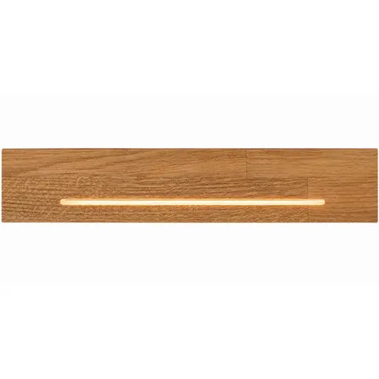 Outlet Mexico LED fali lámpa, szélesség 20 cm, tölgyfa