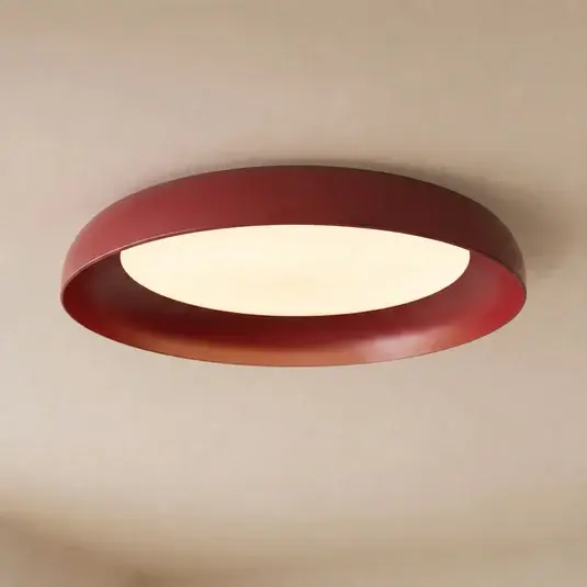 Lindby Florie LED mennyezeti világítás, piros, fém, Ø 40 cm Azonnal elérhető