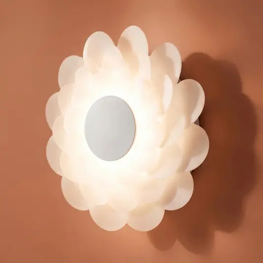 Lucande Bloem LED fali világítás, Ø 40 cm, fehér, 3 dimmelhető Alacsony ár
