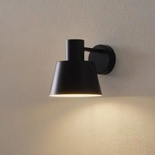 Kiárusítás Dunka fali világítás fémből, 1 izzóval, fekete