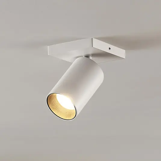 Szuper akció Arcchio Brinja spotlámpa, fehér, szögletes, Ø 6 cm, 1 izzó, GU10