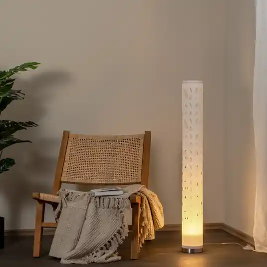 Lindby Alisea álló lámpa, 104 cm, fehér, GU10 Csak ma