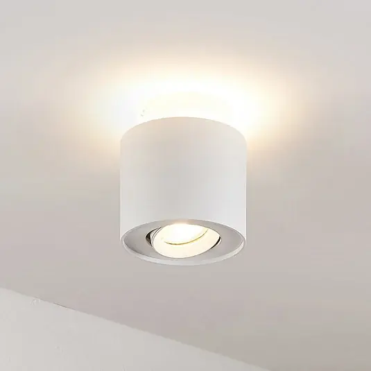 Arcchio mennyezeti lámpa Walisa, Ø 10 cm, fehér, fém, GU10 Csak ma
