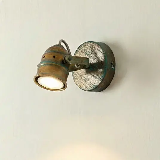 Lindby fali spotlámpa Leonor, zöld, fém, 1 lámpa, 9,5 cm Rendeld meg most