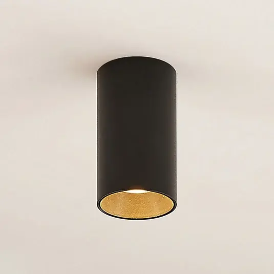 Arcchio Downlight Brinja, fekete, fém, Ø 6cm, kerek, GU10 Rendeld meg most