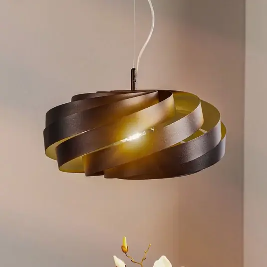Szezonális akció Vento függőlámpa, fekete, Ø 50 cm, fém, E27