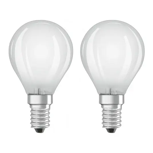 OSRAM LED csepp lámpa E14 4W meleg fehér 2 db-os Különleges ajánlat