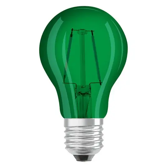 OSRAM LED lámpa E27 Star Décor Cla A 2,5W, zöld Korlátozott ajánlat