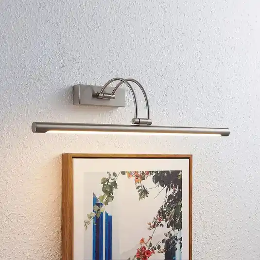 Kihagyhatatlan ajánlat Lucande LED-es képvilágítás Dimitrij, nikkel, fém, 54cm