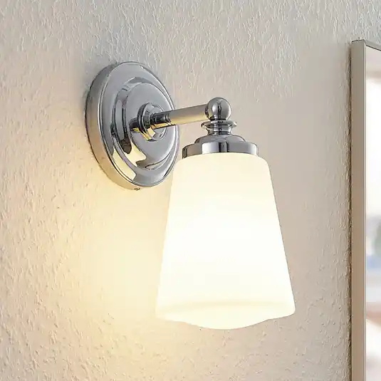 Arcchio Mahdi fürdőszobai fali lámpa, króm, üveg, 11cm, IP44 Outlet