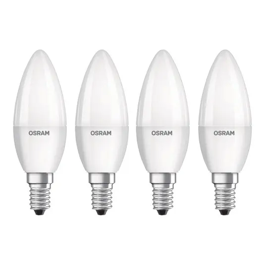 Legnépszerűbb OSRAM LED gyertya E14 Base Retro 4,9W 4db 2 700 K