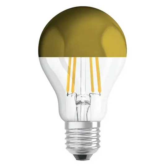 Vedd meg most OSRAM LED lámpa E27 Mirror gold 6,5W 2 700 K