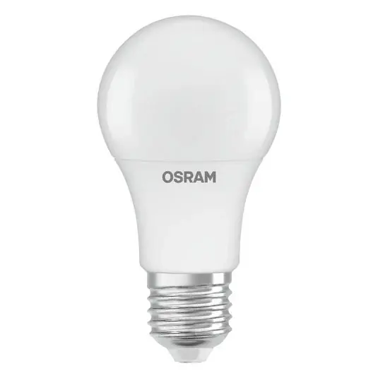 OSRAM LED izzó, E27, 4,9 W, opál, nappali fényérzékelővel Azonnal elérhető