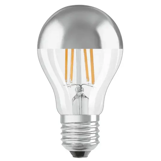 Olcsó OSRAM LED izzó E27 Mirror silver 4W 2700K