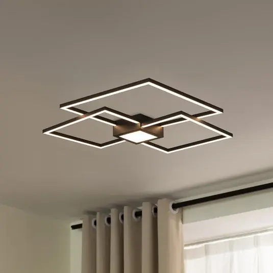 Lindby Duetto LED-es mennyezeti lámpa, 65 cm, antracit, 38 W, alumínium Korlátozott ajánlat