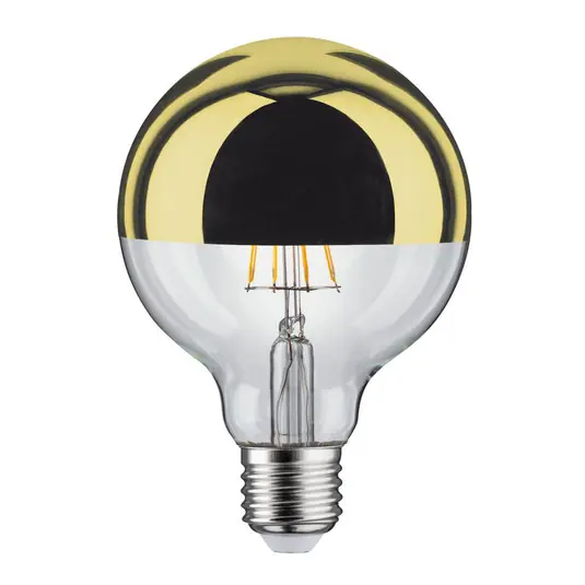 LED lámpa E27 827 6,5W fej tükör arany Legkelendőbb