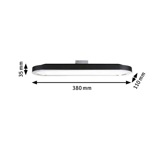 Paulmann URail LED-panel 7 W 2 700 K fekete matt Gyors kiszállítás