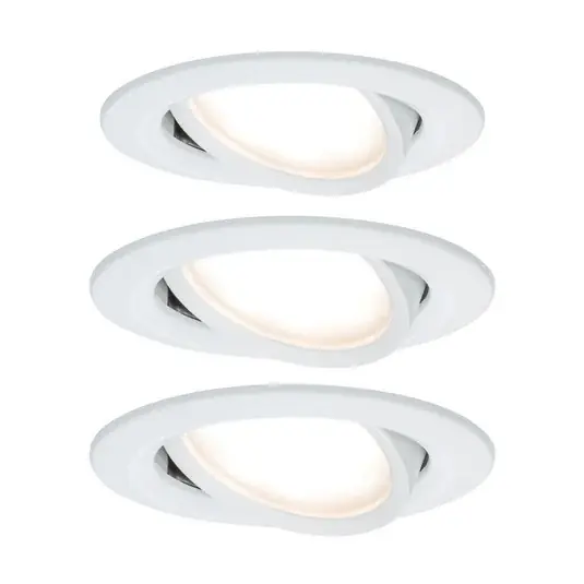 Paulmann Nova Coin LED spotlámpa, 3 darab, fehér, forgatható, 2700 K Gyors kiszállítás