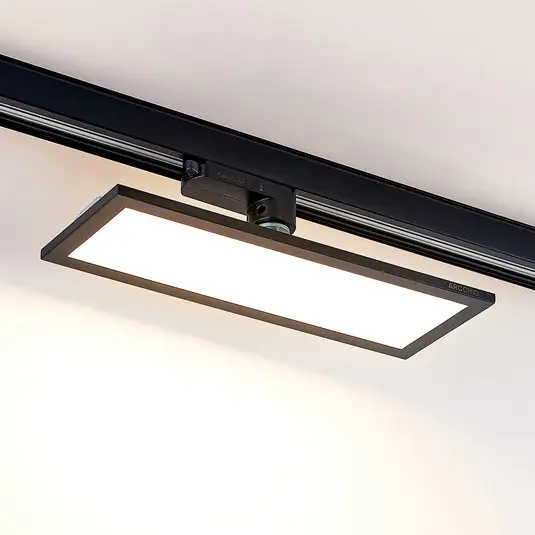 Kedvezményes ár Arcchio Hairis 3-fázisú LED panel, 30 cm, fekete, 3000 K