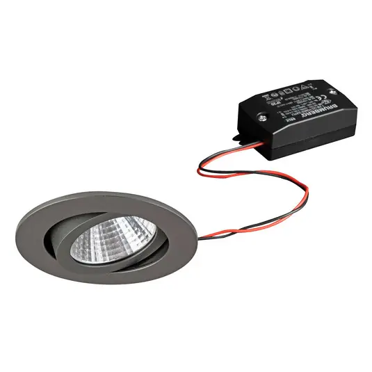 Prémium BRUMBERG LED beép. spot 38° kerek titán 2 700K