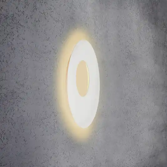 Alacsony ár Escale Blade Open LED fali lámpa, fehér, Ø 59 cm
