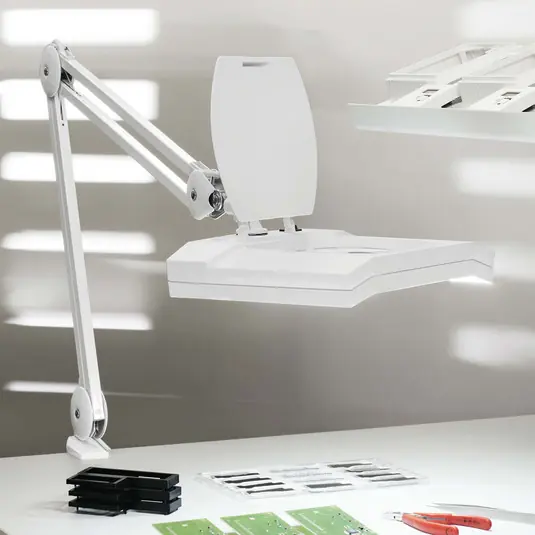 LED nagyító világítás MAULvitrum, fehér, bilincs, fém Olcsóbb