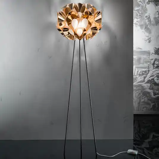Csak ma Slamp Flora – designer álló lámpa, réz